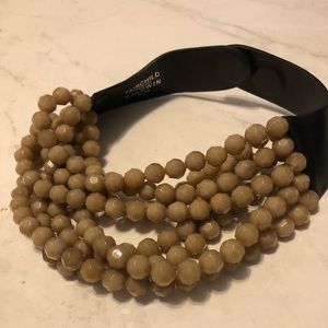 Fairchild Baldwin necklace tan two length options black strap